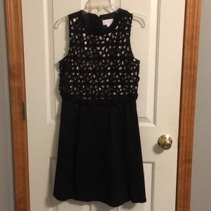 Black & champagne cocktail dress size 10
